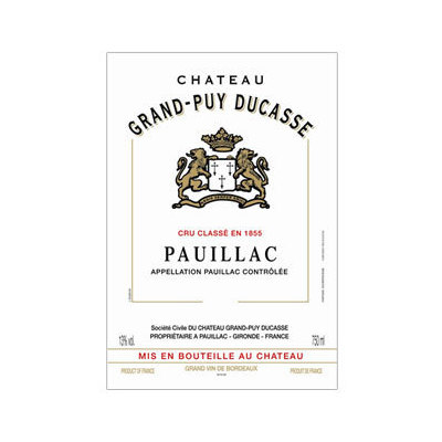 Chateau Grand-Puy Ducasse 5eme Cru Classe, Pauillac