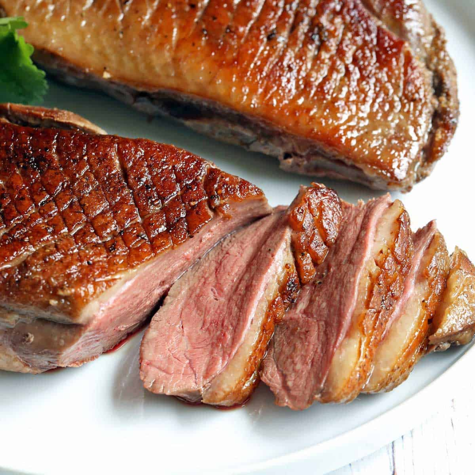 Pan-roasted duck breast