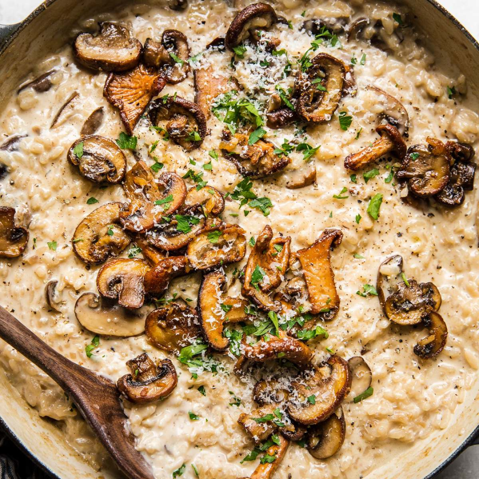 Wild mushroom risotto
