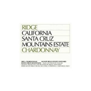 Ridge, Estate Chardonnay, Santa Cruz Mountains