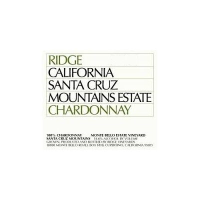 Ridge, Estate Chardonnay, Santa Cruz Mountains