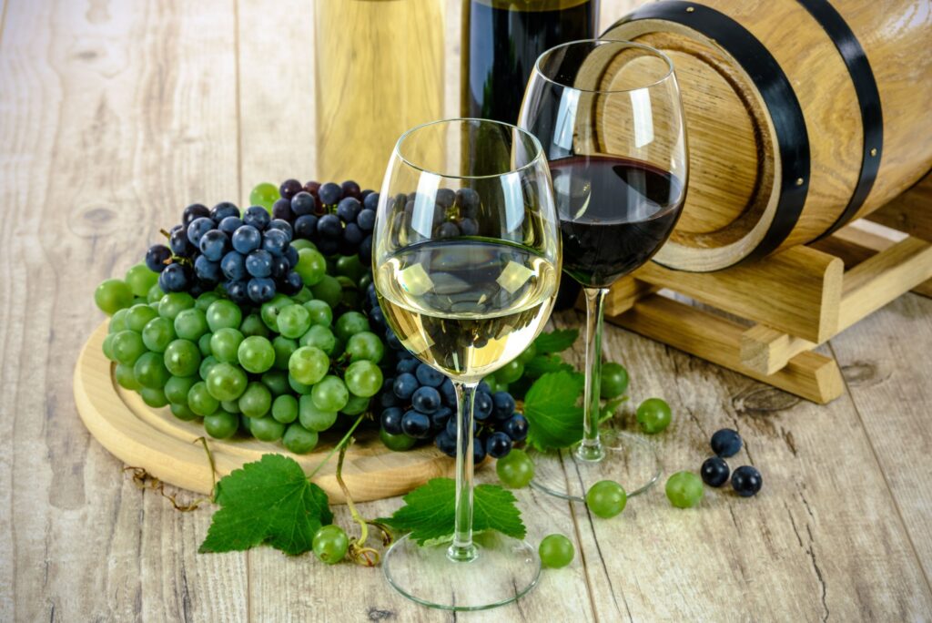 Fine wine bottles with critic scores and ratings